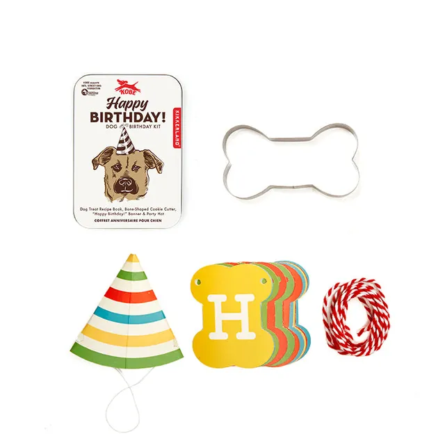 Kikkerland Home Kobe Dog Birthday Kit Hundegeburtstag