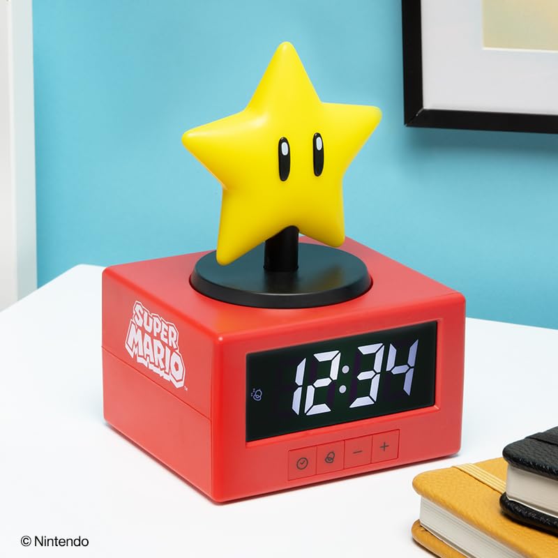 Paladone Nintendo Super Star Wecker Nachtlicht 15 cm Figur