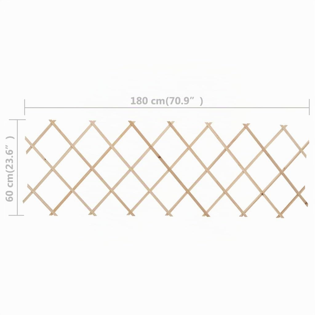 vidaXL Rankgitter Scherengitter Tannenholz 180x60 cm 5er-Set
