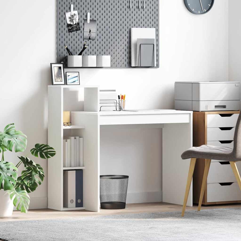 vidaXL Schreibtisch Weiß 100x40x90 cm mit Regalen