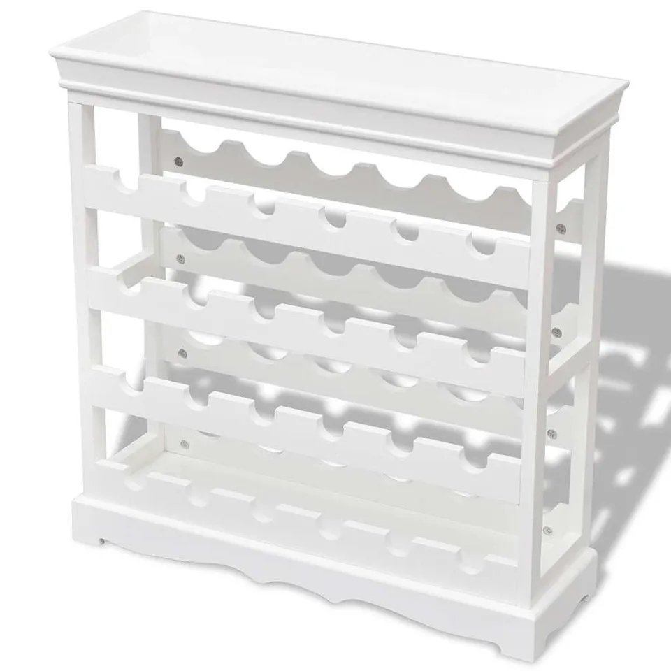 vidaXL Abreu Weinschrank Weiß für 24 Flaschen