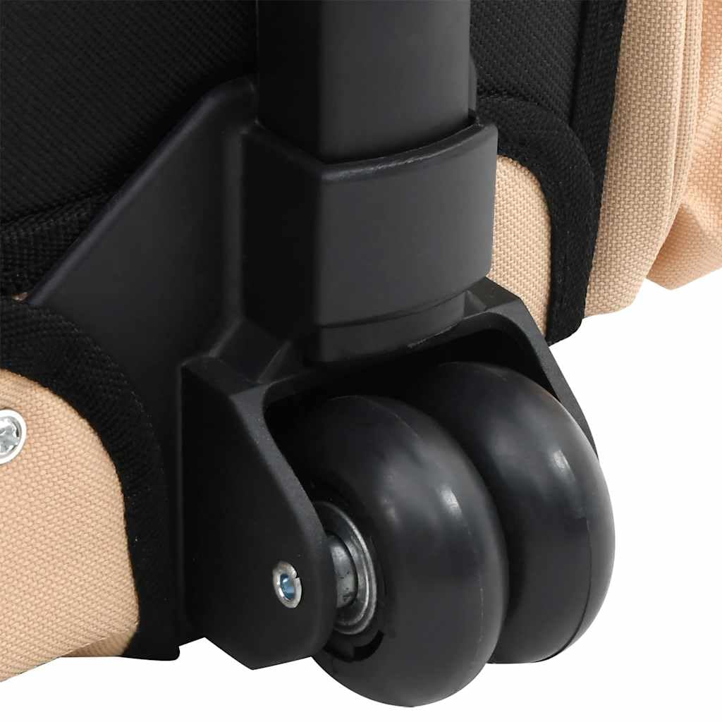 vidaXL Hundetrolley Transporttasche Sandfarbe Faltbar Rucksack