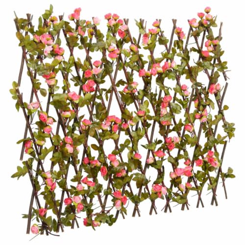 vidaXL Rankgitter Efeu Dunkelrosa 180x60 cm Sichtschutz