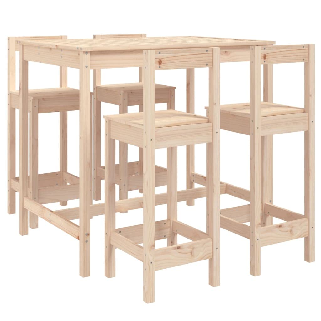 vidaXL Heim & Garten Gartenbar-Set 5-tlg. Kiefer Massivholz