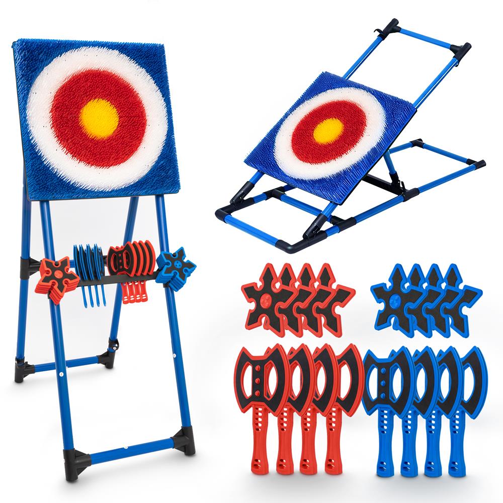 Serenelife Game Axtwurf Spiel Set Outdoor Indoor 8 Äxte