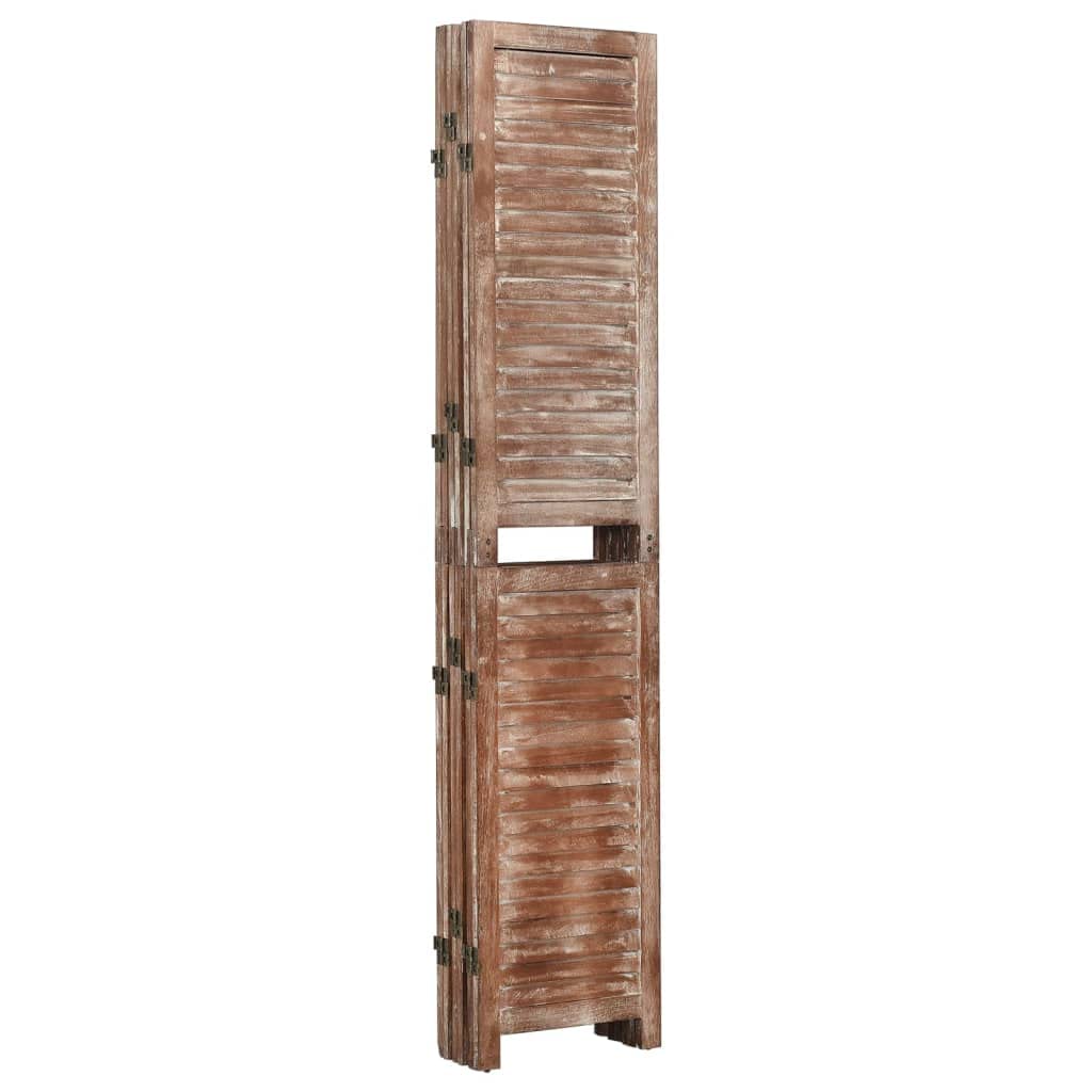 vidaXL Raumteiler 6-tlg. Paravent Braun 210x165cm Paulownia