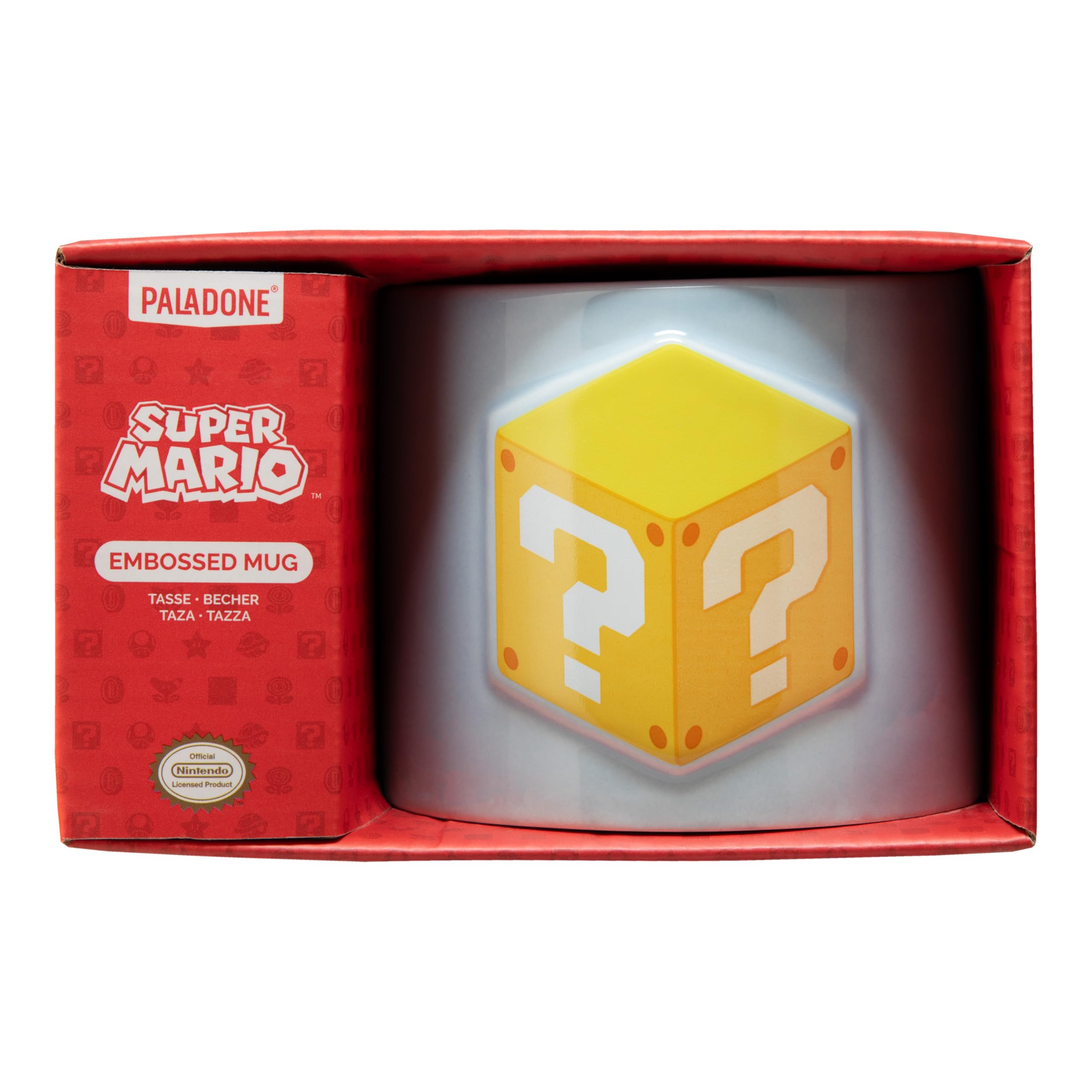 Paladone Super Mario Embossed Mug Tasse 400 ml Keramik