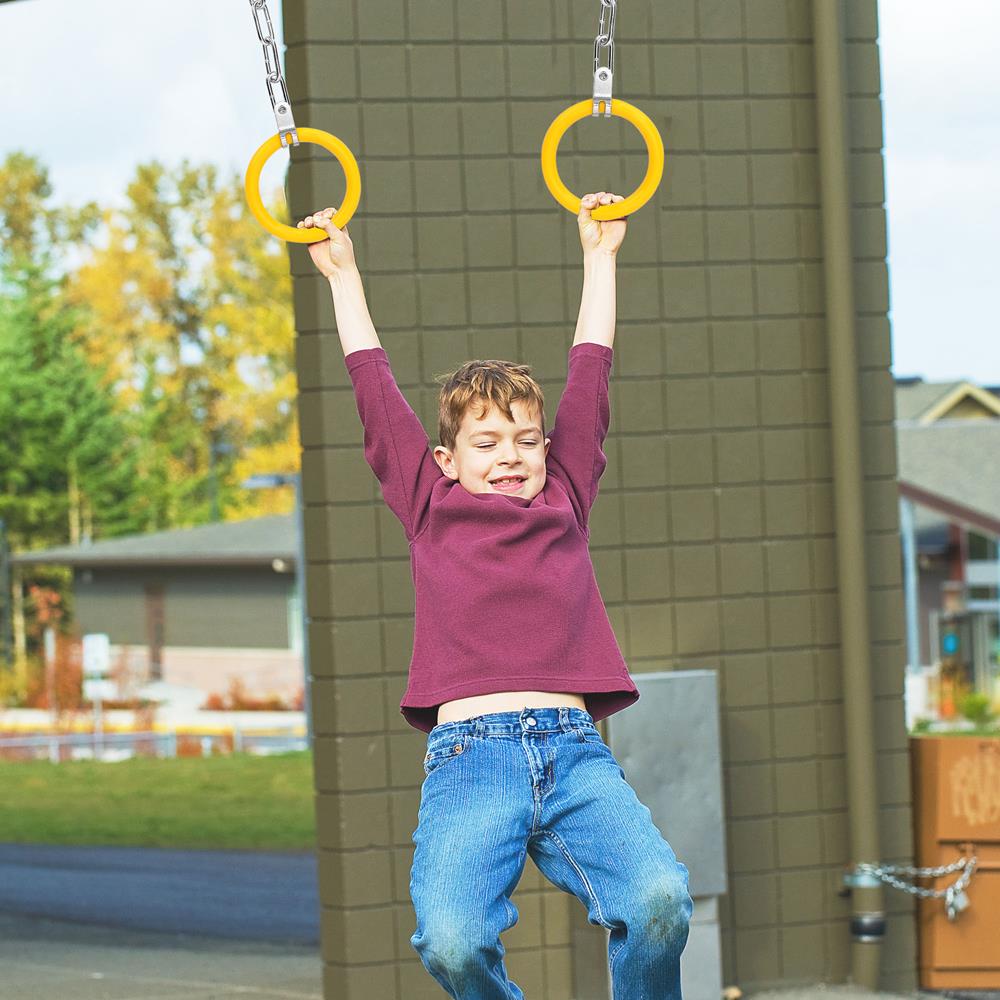 Serenelife Turnringe Kinder 2er-Set Klemmringe bis 40kg