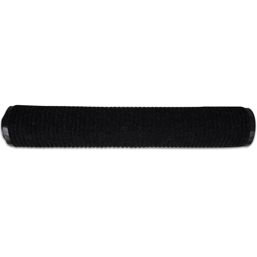 vidaXL Türmatte Schwarz PVC 90x120 cm Rutschfest Fußmatte