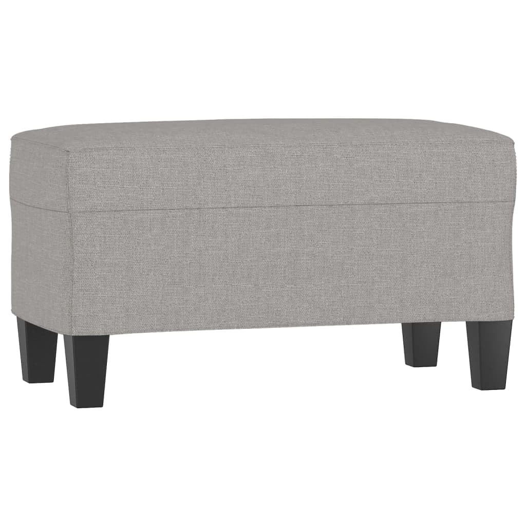 vidaXL Sitzbank Hellgrau 70x35x41 cm Polsterbank Stoff