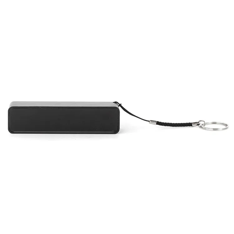 Kikkerland Powerbank 2200mAh schwarz mit USB-Kabel