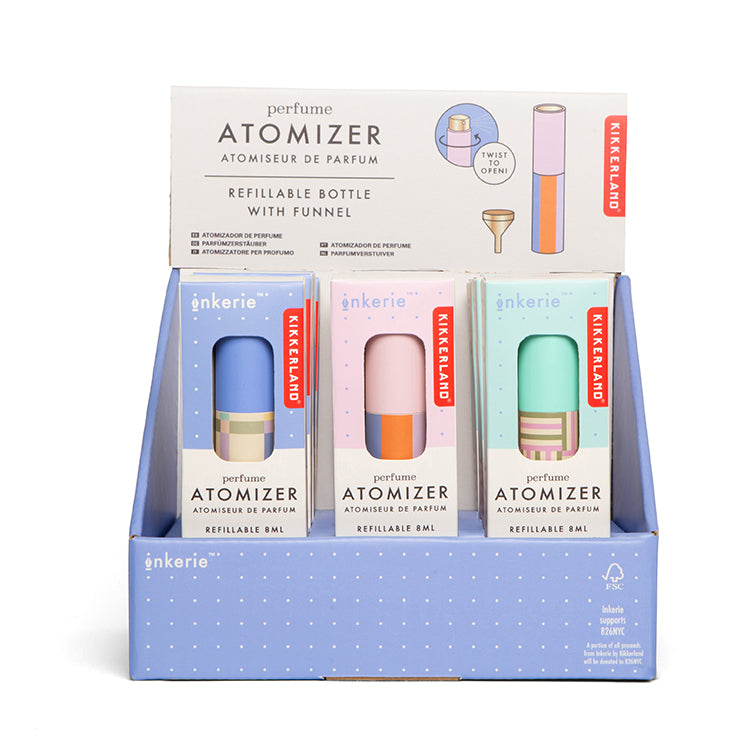 Kikkerland Inkerie Perfume Atomizer Parfümzerstäuber Reise