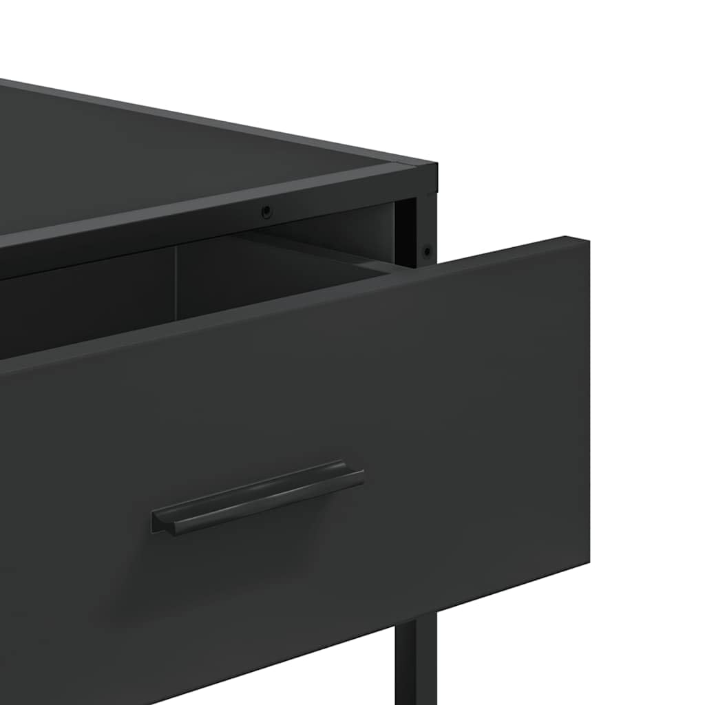 vidaXL Möbel Konsolentisch Schwarz 90x35x80 Holzwerkstoff