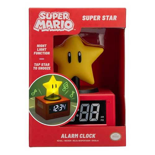 Paladone Nintendo Super Star Wecker Nachtlicht 15 cm Figur