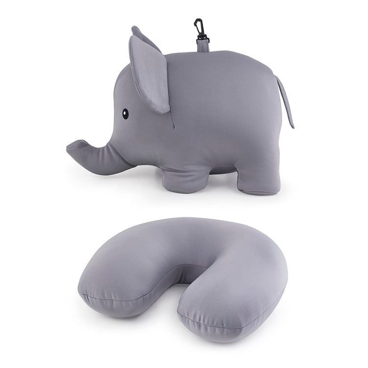 Kikkerland On-The-Go Reisekissen Elefant Zip Flip Mikroperlen