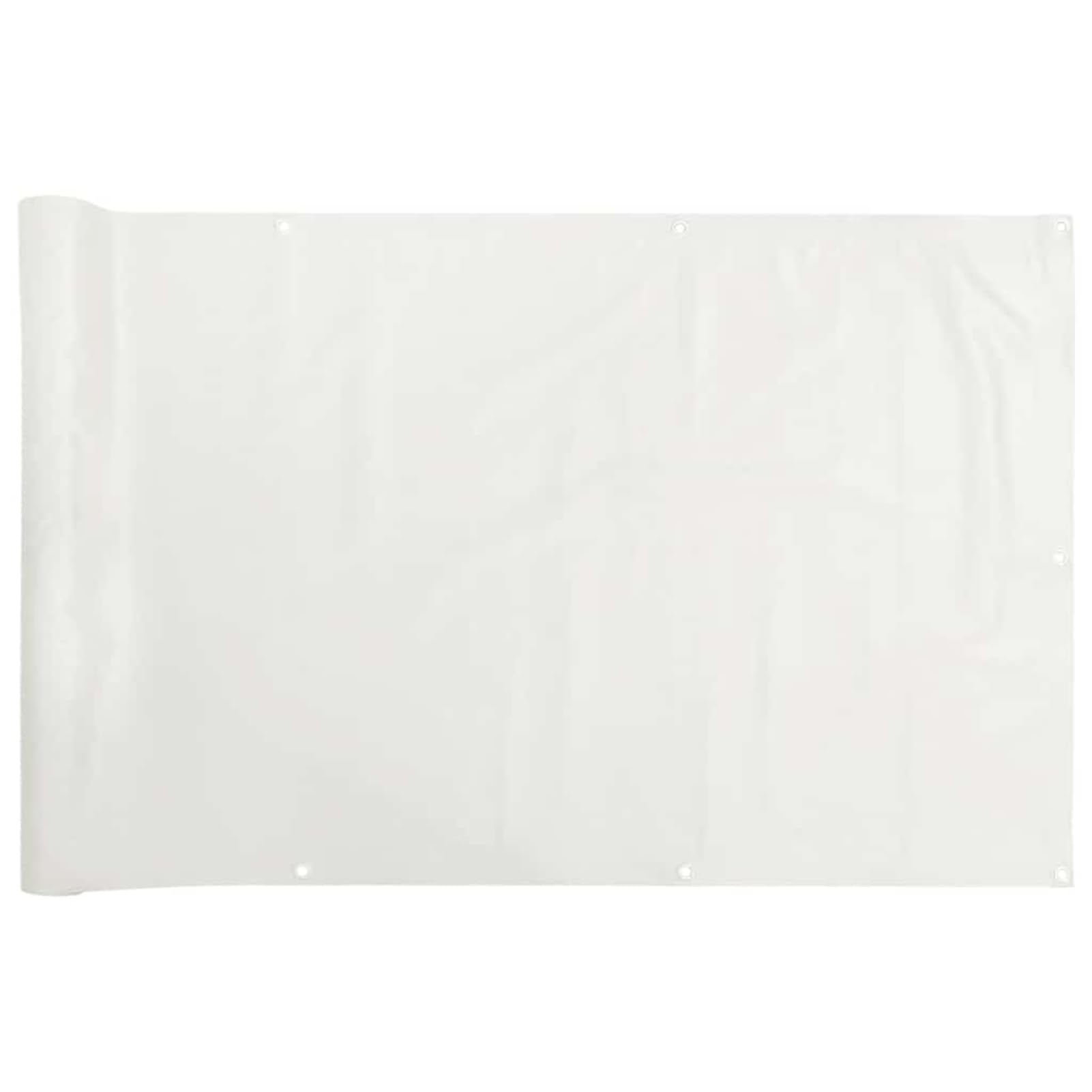 vidaXL Heim & Garten Sichtschutzmatte Weiß PVC