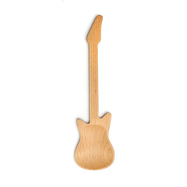 Kikkerland Rockin Spoon Kochlöffel Buche Gitarre