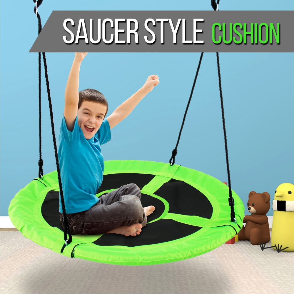 Serenelife Outdoor Swing Baumschaukel Tellerschaukel mit Zelt