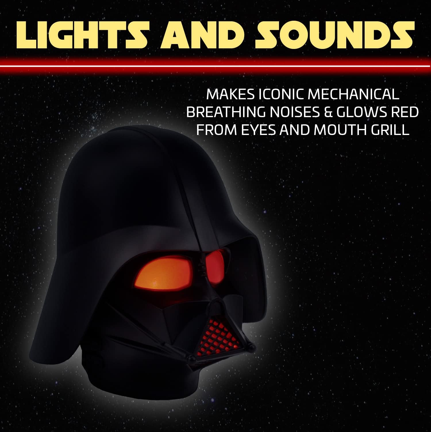 Paladone Star Wars Darth Vader Lampe schwarz mit Sound