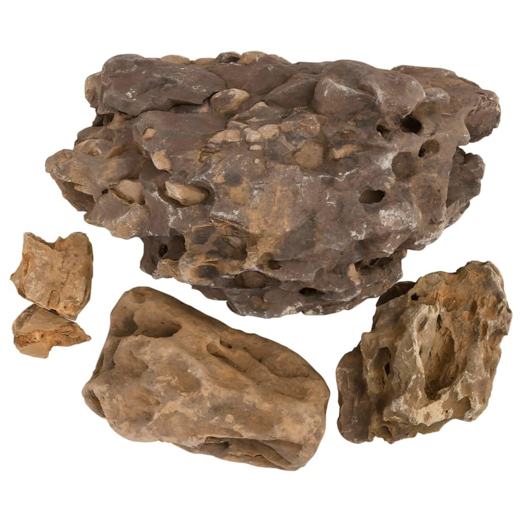 vidaXL Drachensteine 10-40 cm Aquariumsteine Grau 10 kg