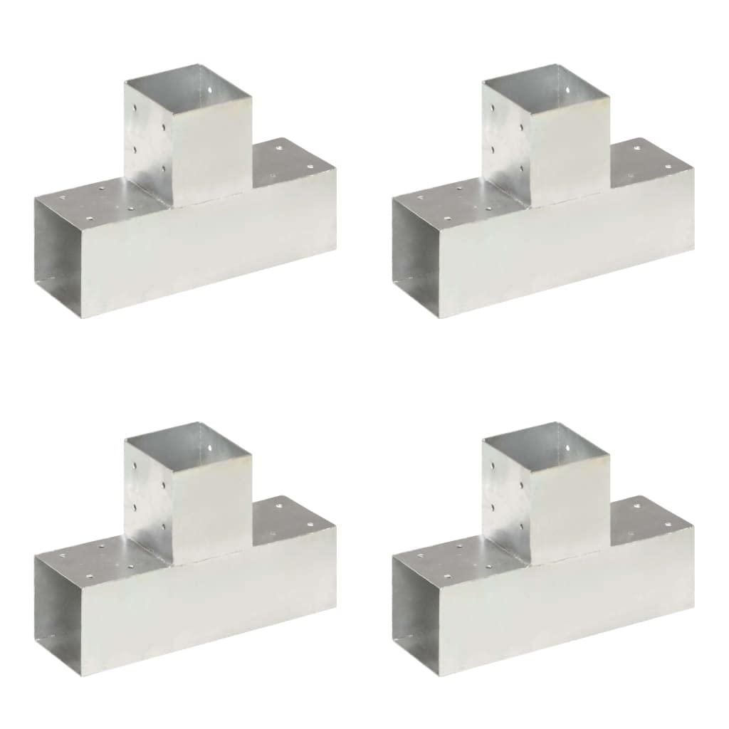vidaXL Heim & Garten Pfostenverbinder T-Form 101x101mm 4er