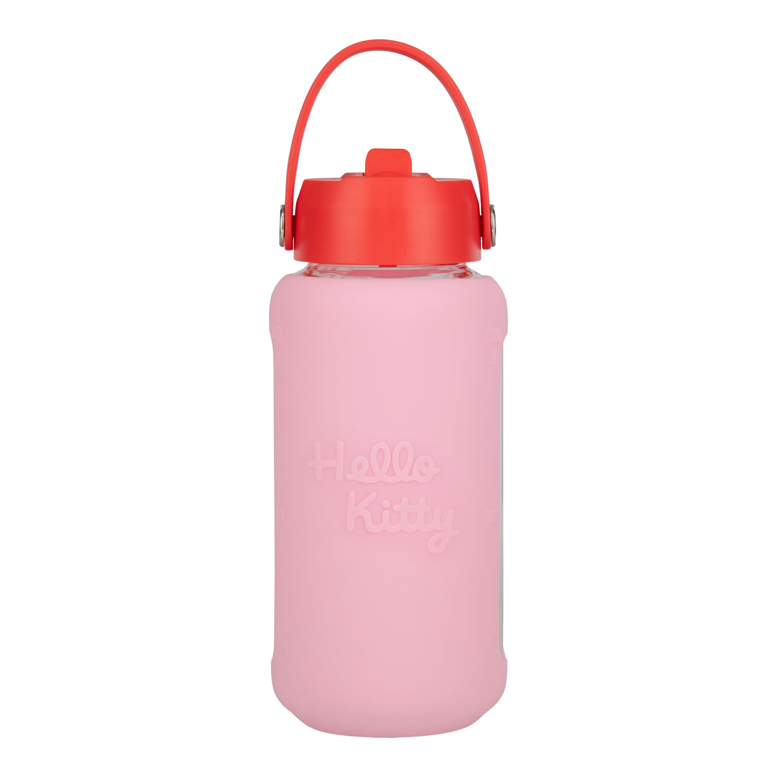 Paladone Hello Kitty Trinkflasche Glas 800 ml Pink