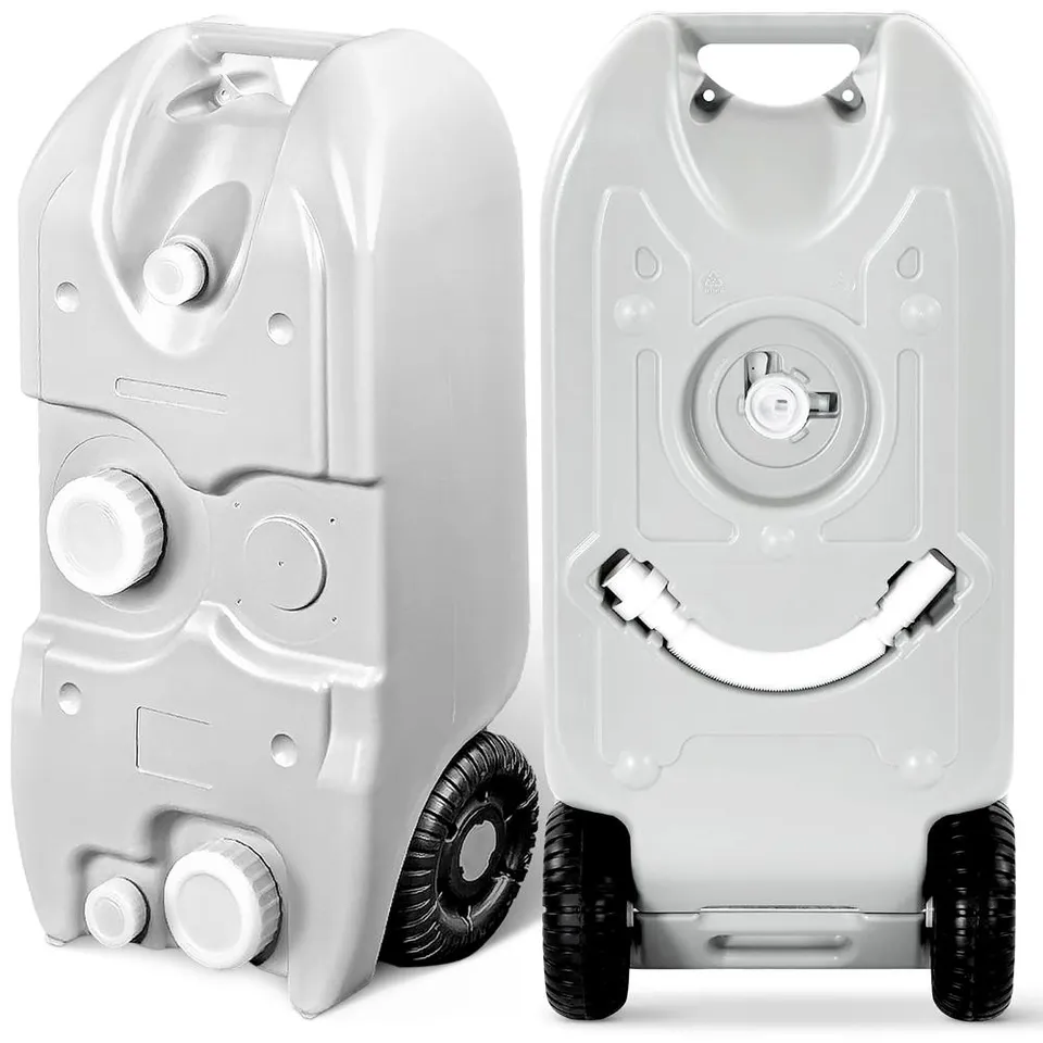 Serenelife Wassertank Grau 40 Liter HDPE mit Rollen