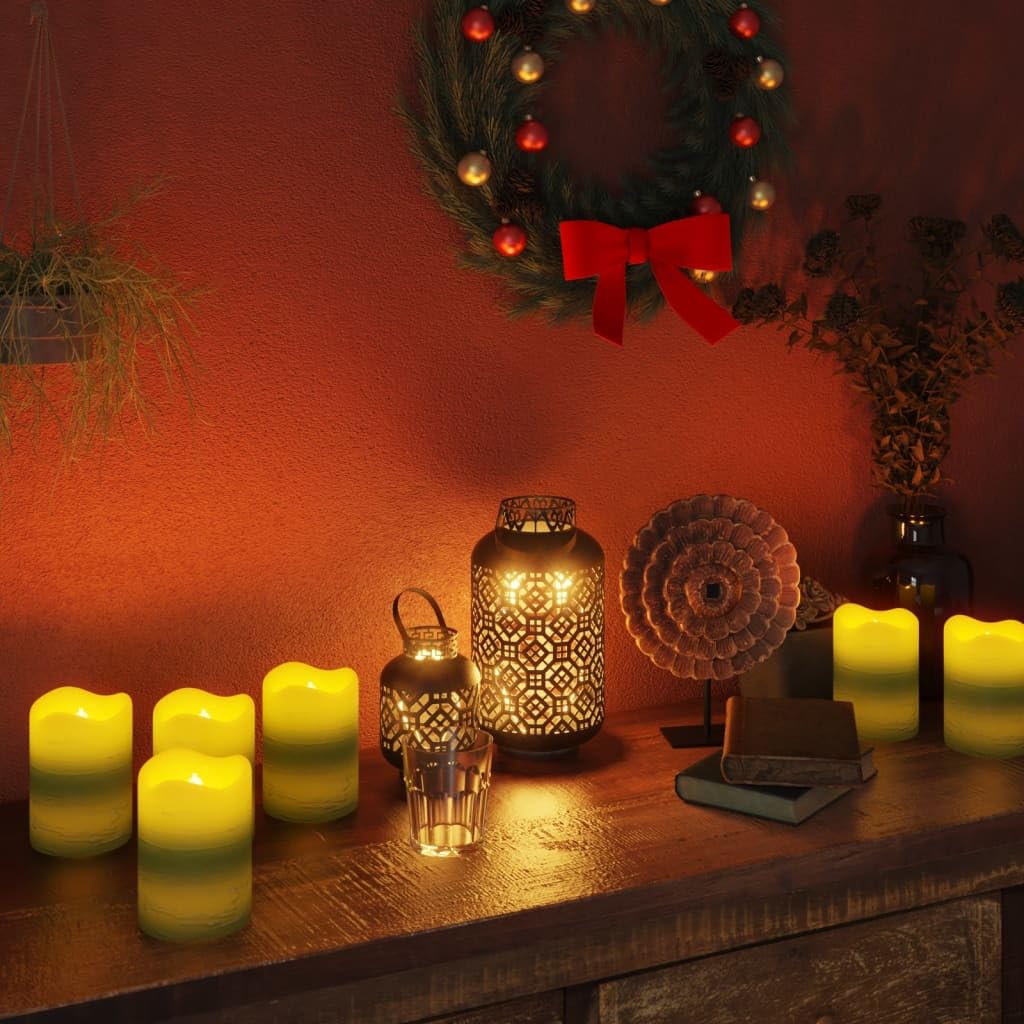 vidaXL LED Kerzen 24x Echtwachs warmweiß mit Fernbedienung