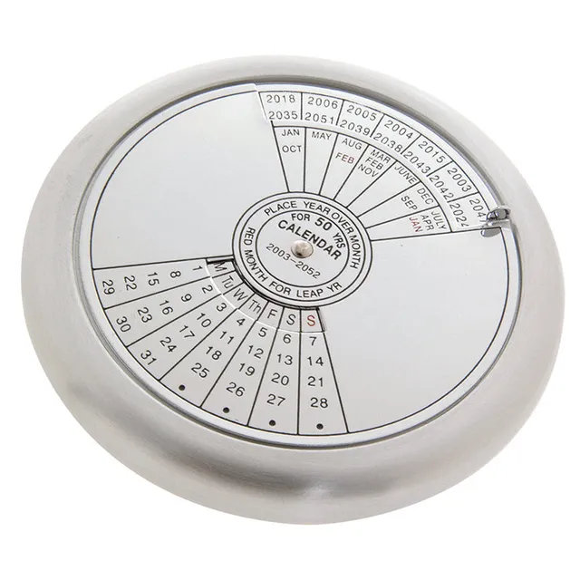 Kikkerland Home 50-Year Calendar Briefbeschwerer Ewiger Kalender