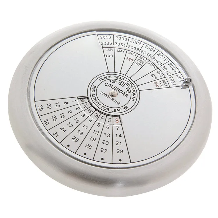 Kikkerland Home 50-Year Calendar Briefbeschwerer Ewiger Kalender