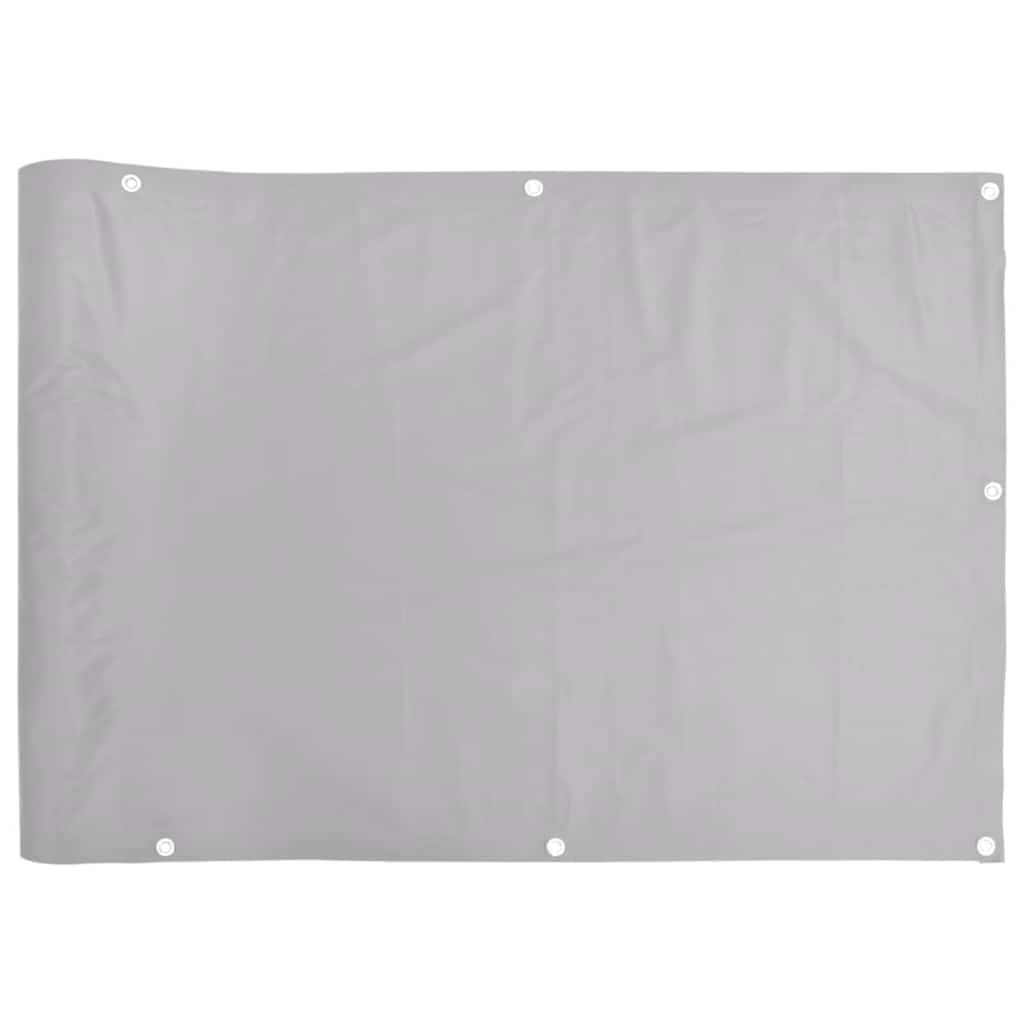 vidaXL Balkon-Sichtschutz Weiß 800x120 cm PVC mit Ösen Windschutz