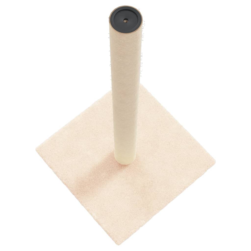 vidaXL Kratzsäule Creme 35x35x70cm Sisal Plüsch Katze