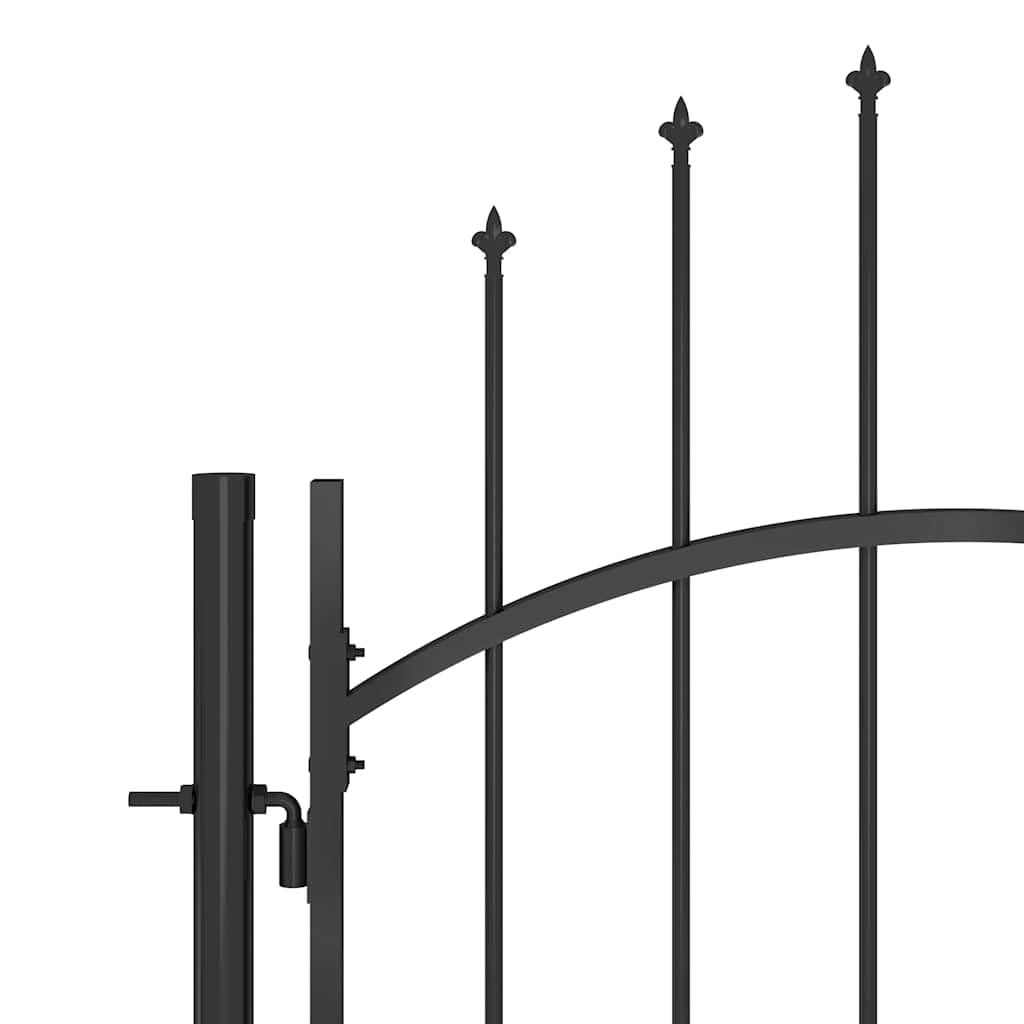 vidaXL Heim & Garten Gartentor Woerden Stahl Schwarz 5x1,75 m