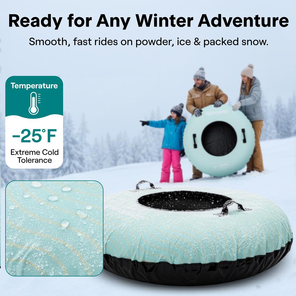 Serenelife Kids Play Snow Tube Schlitten 48 Zoll blau