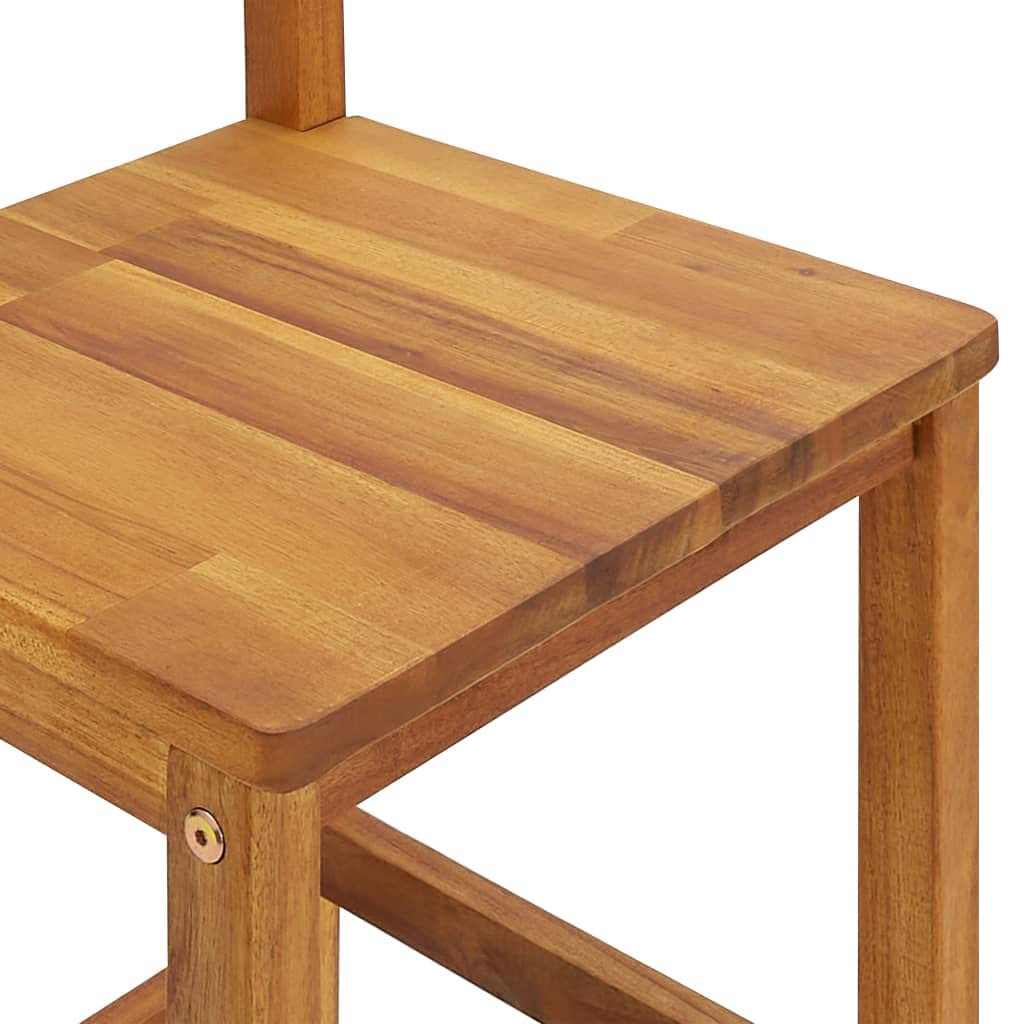 vidaXL Gartenbar-Set 4-tlg. Akazie Bartisch mit Dach