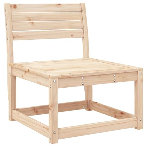 vidaXL Gartensofa ohne Armlehnen Kiefer Massivholz 63,5 cm
