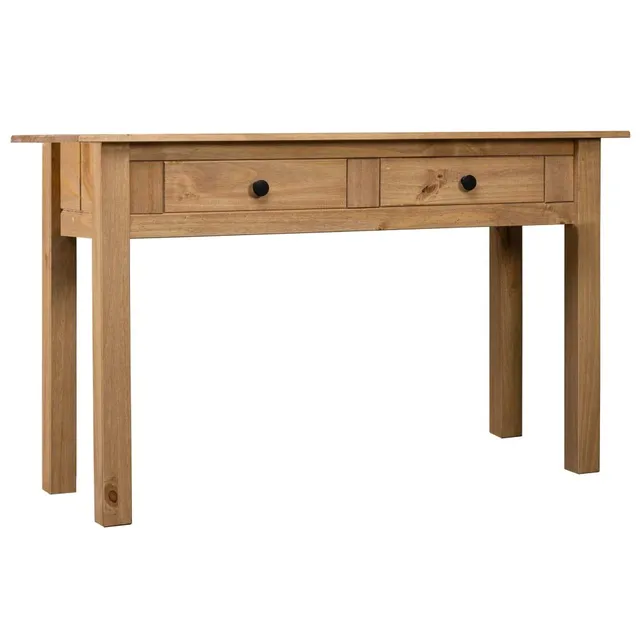 vidaXL Möbel Konsolentisch Panama 110x40x72 Braun Massivholz
