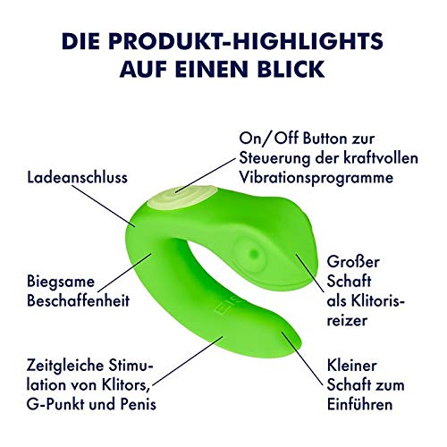 EIS Gecko Paarvibrator Silikon wasserdicht 10 Modi