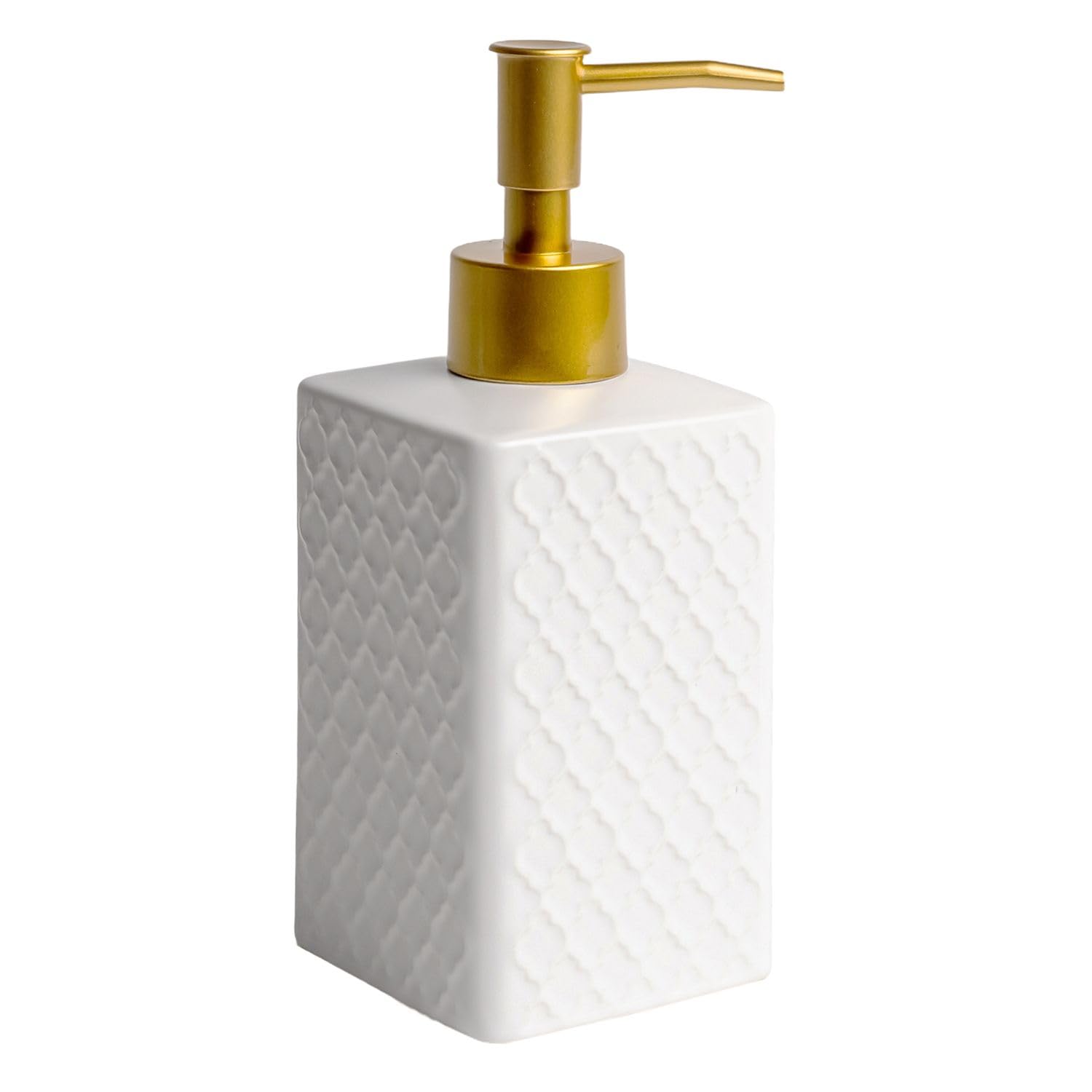 Intirilife Seifenspender Keramik Schwarz 290 ml Orientalisch