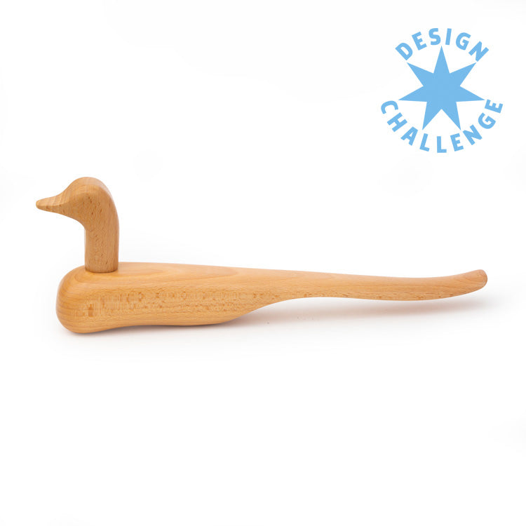 KIKKERLAND Home Duck Shoehorn Schuhanzieher Buche Ente