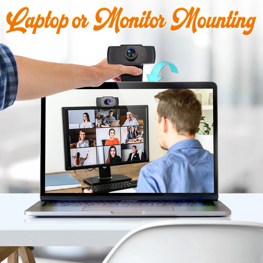 Serenelife Cameras Webcam 1080P mit Mikro USB 90°