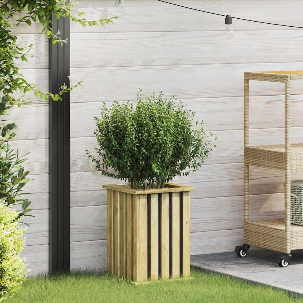 vidaXL Heim & Garten Pflanzkasten Braun Kiefer 33x33x45 cm