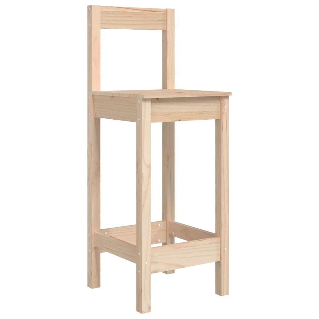 vidaXL 7-tlg. Gartenbar-Set Bartisch Kiefer mit Lehne