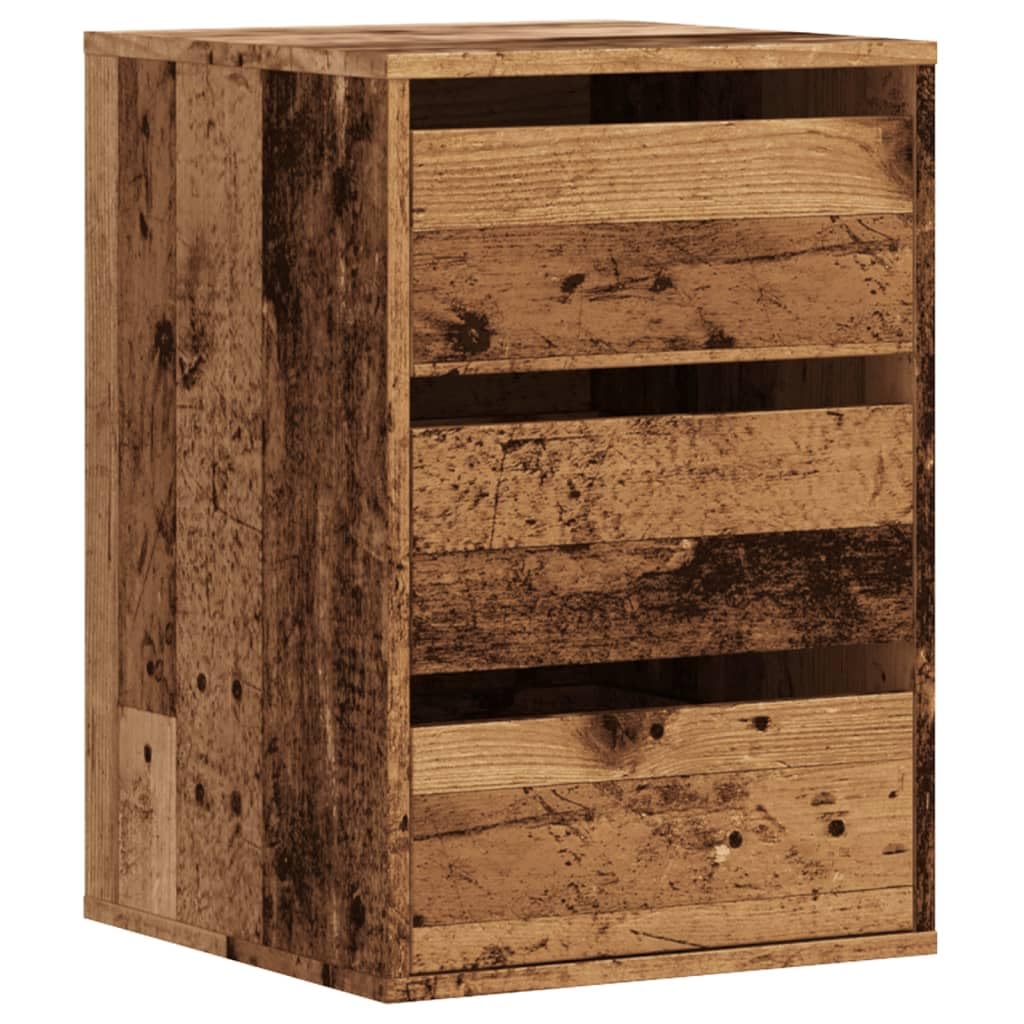 vidaXL Möbel Kommode 60x41x58 cm Artisan-Eiche Holz 3 Schubladen