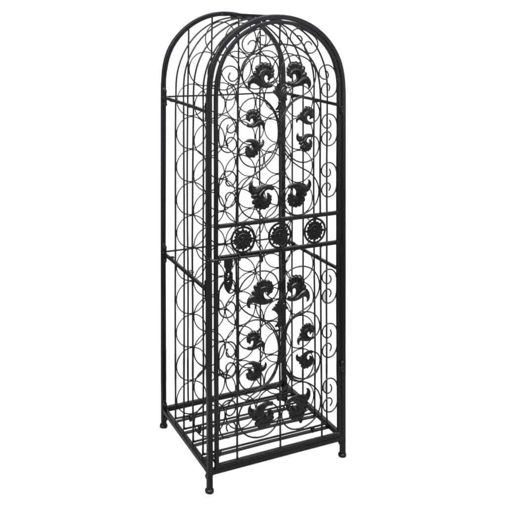 vidaXL Flaschenregal 45 Flaschen Metall 45x35,7x133,5 cm