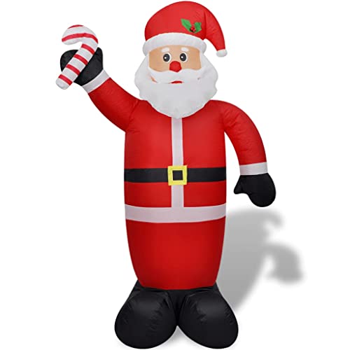 vidaXL Heim & Garten Weihnachtsmann Aufblasbar 240 cm mit LED