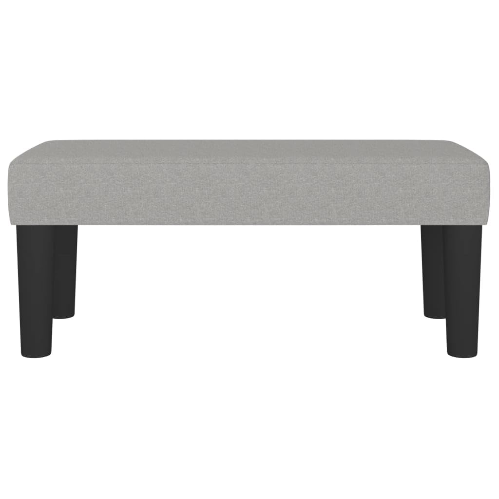 vidaXL Sitzbank Polsterbank Hellgrau 70x30x30 cm Stoff