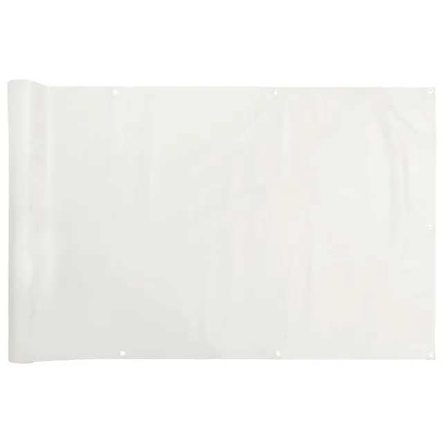 vidaXL Heim & Garten Sichtschutzmatte Weiß PVC