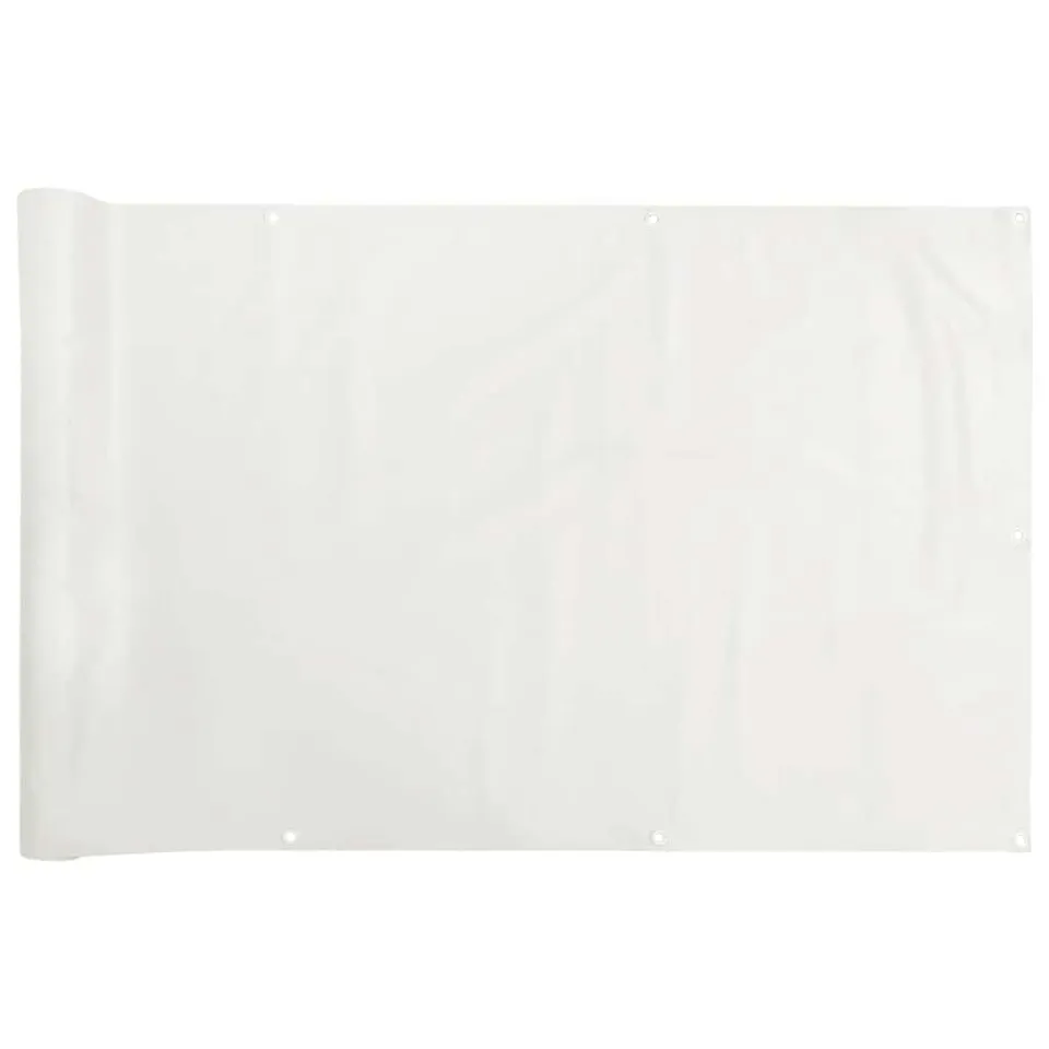 vidaXL Heim & Garten Sichtschutzmatte Weiß PVC