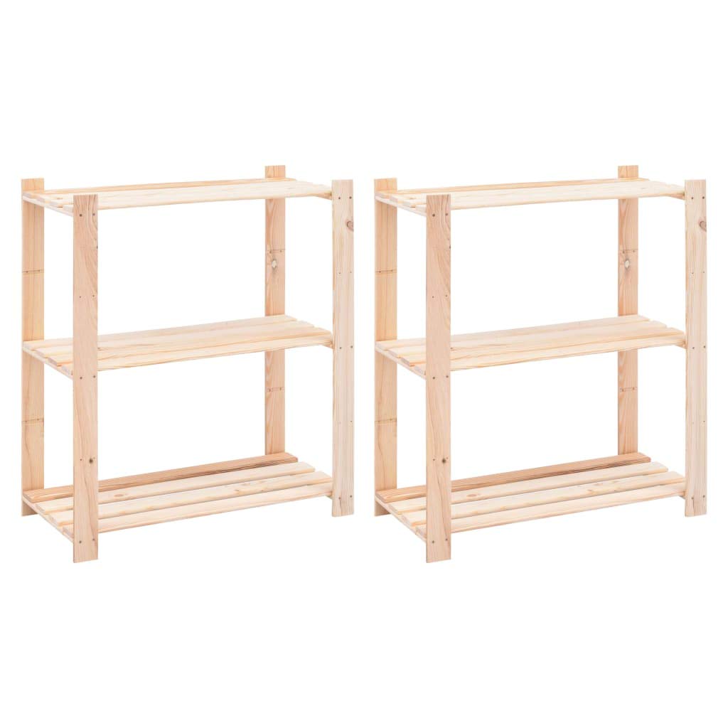vidaXL Lagerregal Kiefer Massiv Holzregal 80x38x90 cm 150 kg